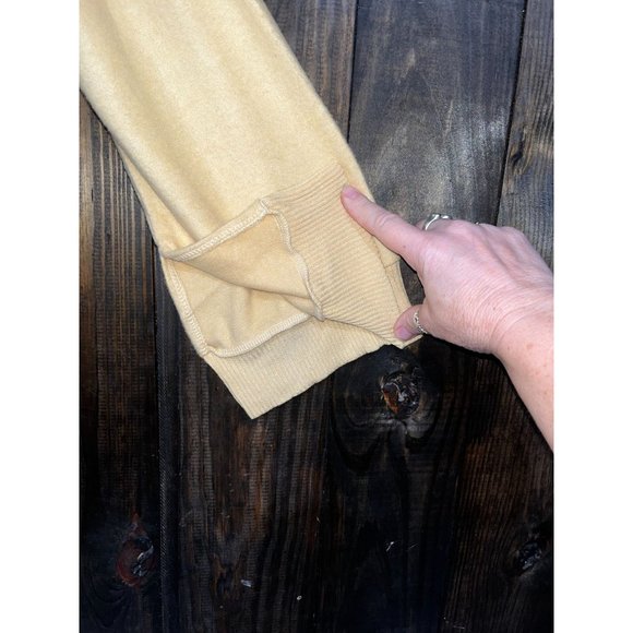 By Project Social T (PST) Gold/Yellow Short Midriff Sweater Size Medium - Picture 3 of 11